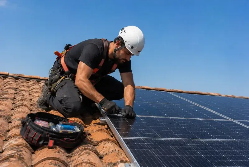 Maintenance et monitoring de panneaux solaires à Ville-sous-Anjou